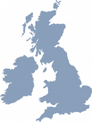 Map Map of Great Britain, Northern Ireland and the Republic of Ireland