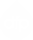 DFP white logo in tear drop shape